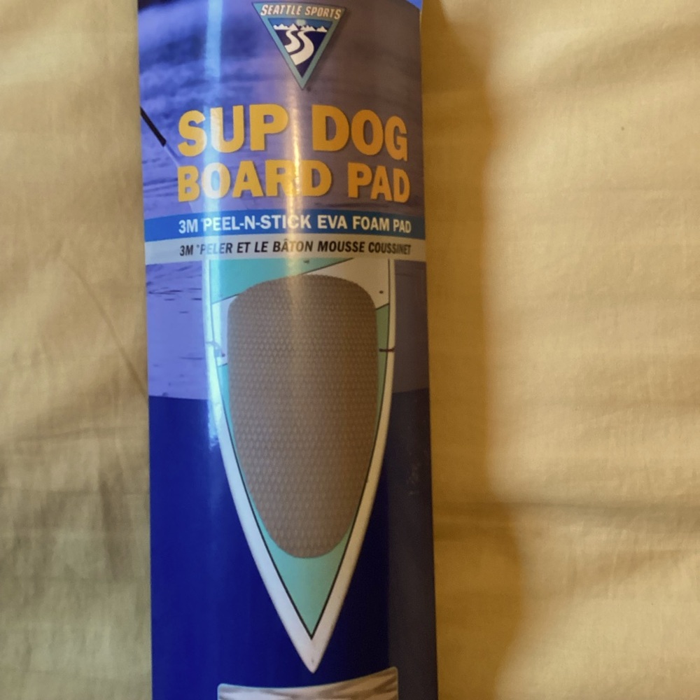 Not for sale.   Seattle Sports SUP Dog Board Pad.  3M peel-n-stick EVA foam pad.